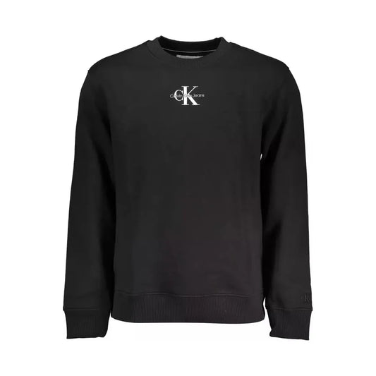 Calvin Klein Black Cotton Men Sweater Calvin Klein