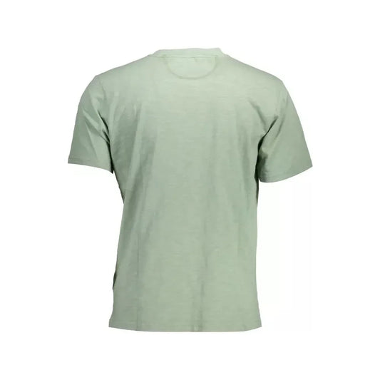 La Martina Green Cotton Men T-Shirt La Martina