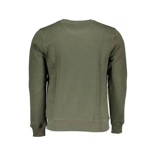 North Sails Green Cotton Men Sweater North Sails