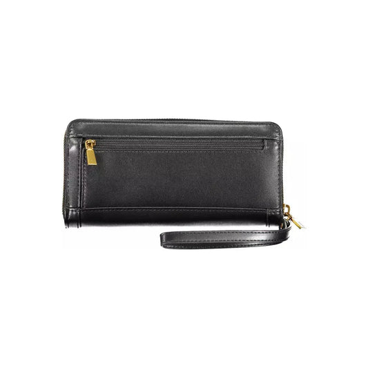 Elegant Multi-Compartment Black Wallet