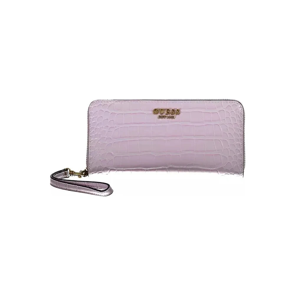 Guess Jeans Pink Polyethylene Women Wallet Guess Jeans