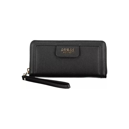 Guess Jeans Black Polyethylene Women Wallet Guess Jeans