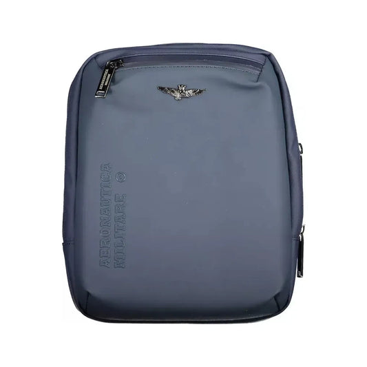 Sleek Blue Shoulder Bag with Laptop Compartment