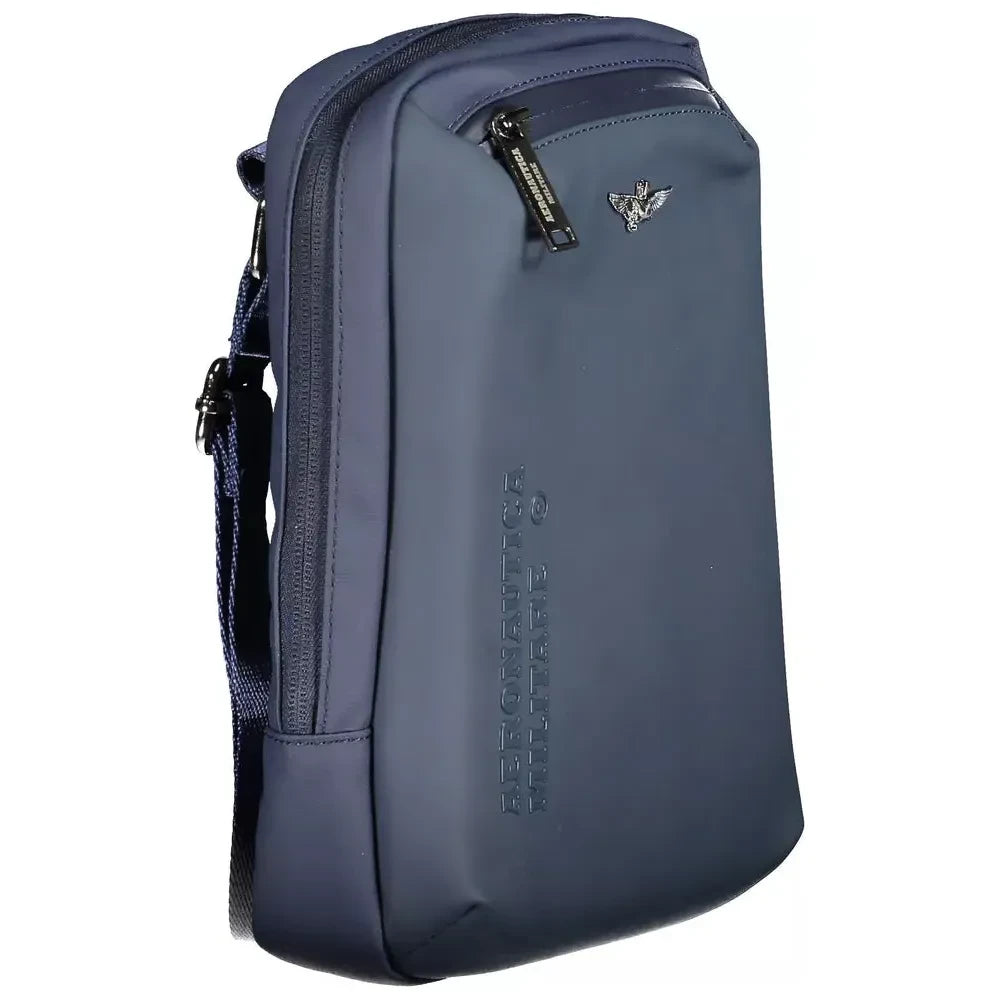 Aeronautica Militare Sleek Blue Shoulder Bag with Laptop Compartment Aeronautica Militare