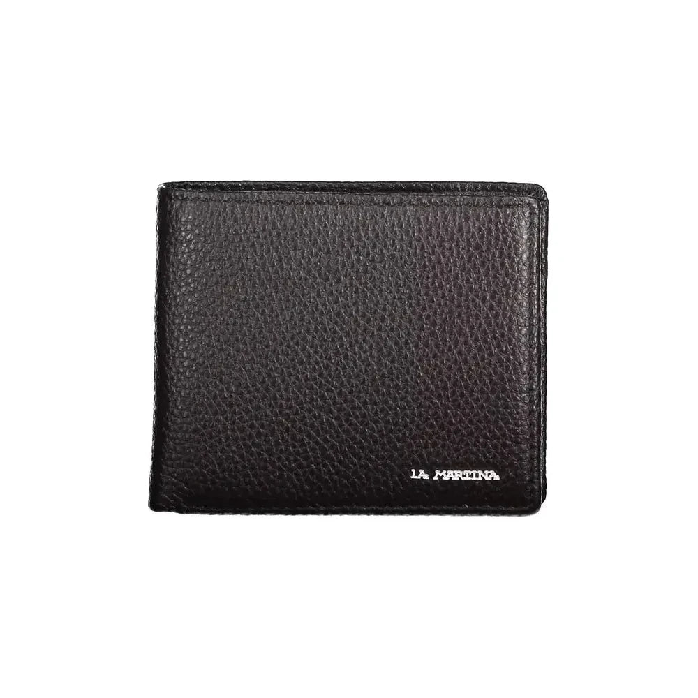 La Martina Elegant Leather Bifold Wallet with Coin Purse La Martina