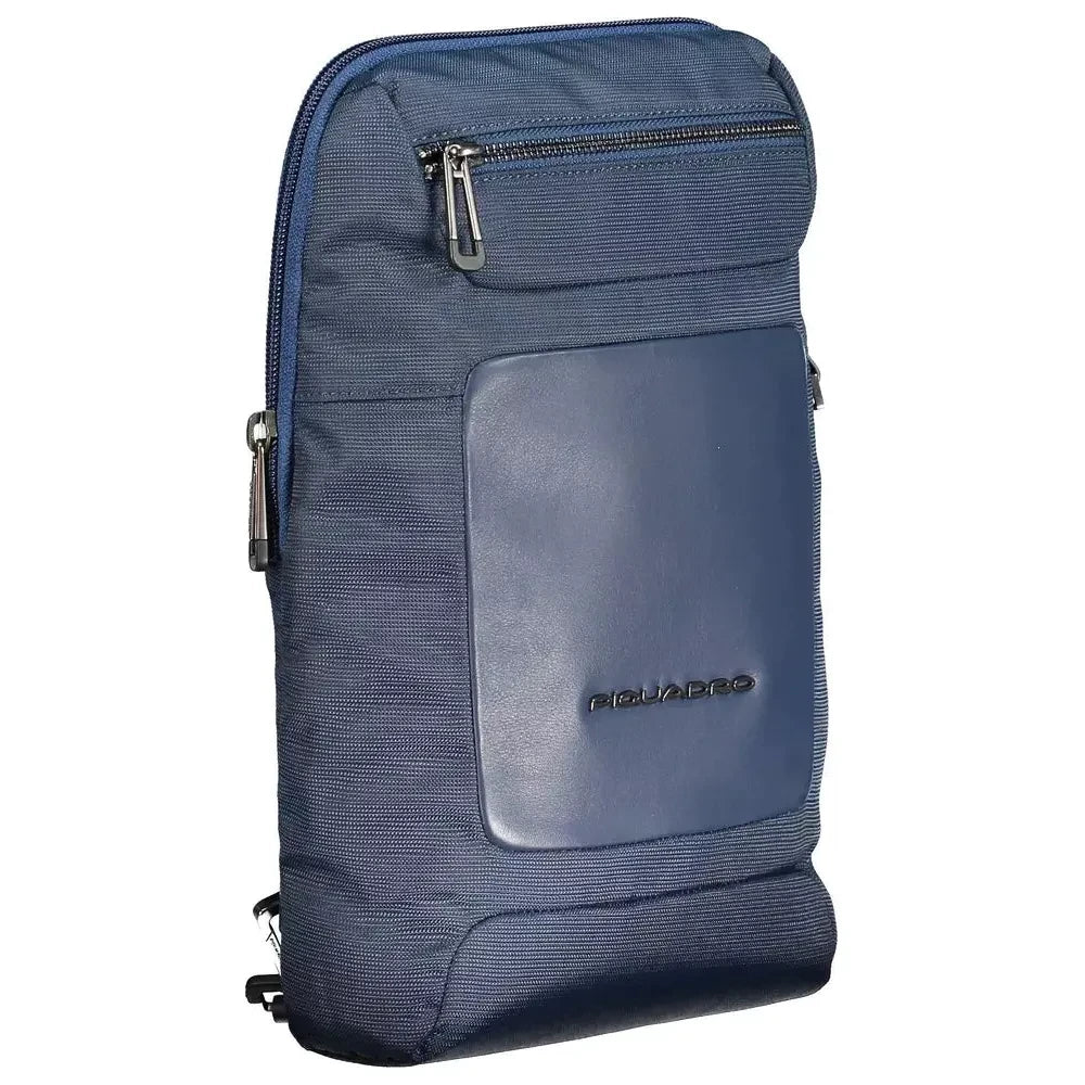 Piquadro Blue Recycled Men Shoulder Bag Piquadro