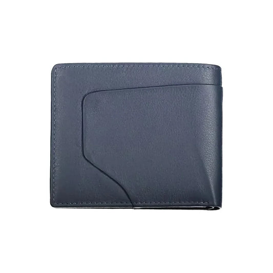 Sleek Dual-Compartment Leather Wallet with RFID Block