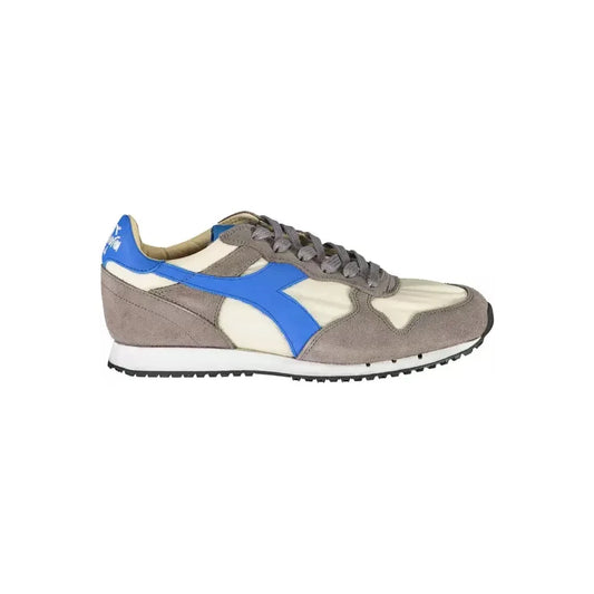 Diadora Gray Leather Women Sneaker Diadora