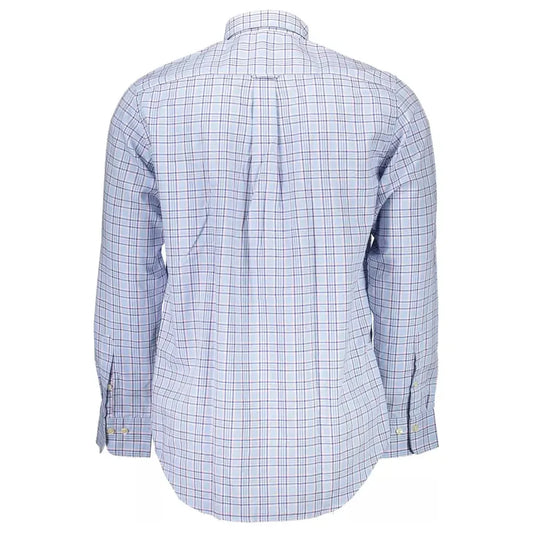 Gant Light Blue Cotton Men Shirt Gant