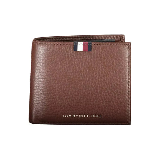 Tommy Hilfiger Brown Leather Men Wallet Tommy Hilfiger