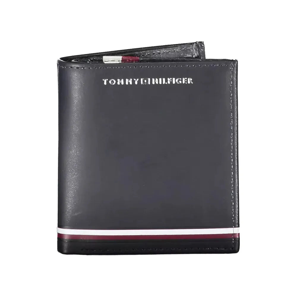 Tommy Hilfiger Blue Leather Men Wallet Tommy Hilfiger