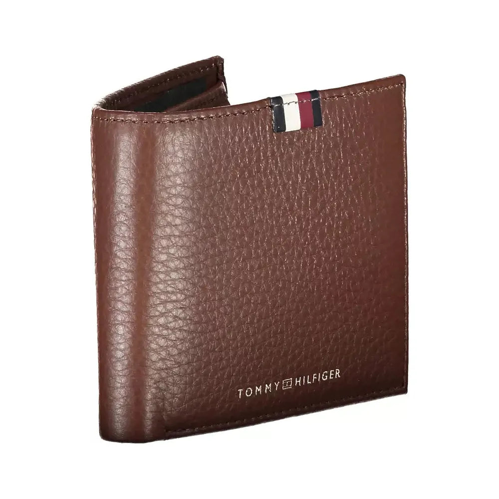 Tommy Hilfiger Brown Leather Men Wallet Tommy Hilfiger