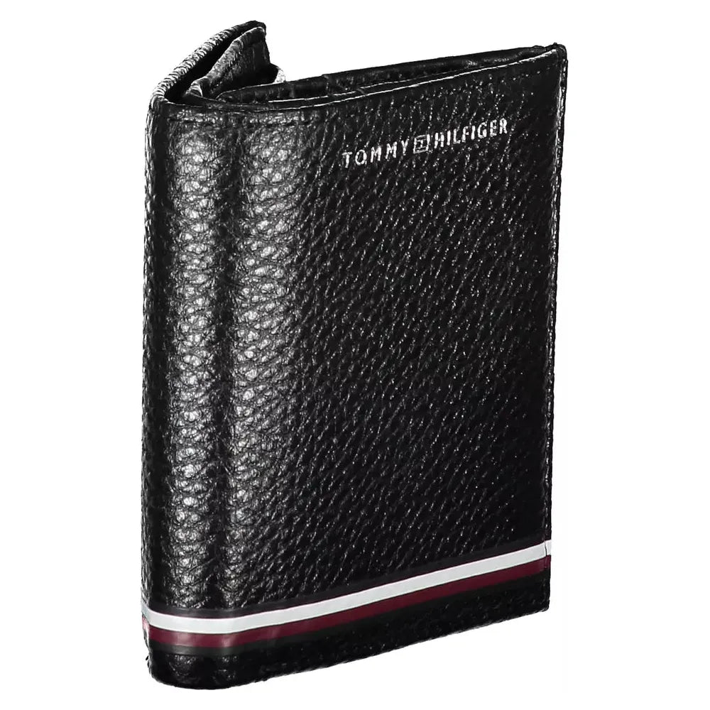 Tommy Hilfiger Black Leather Men Wallet Tommy Hilfiger