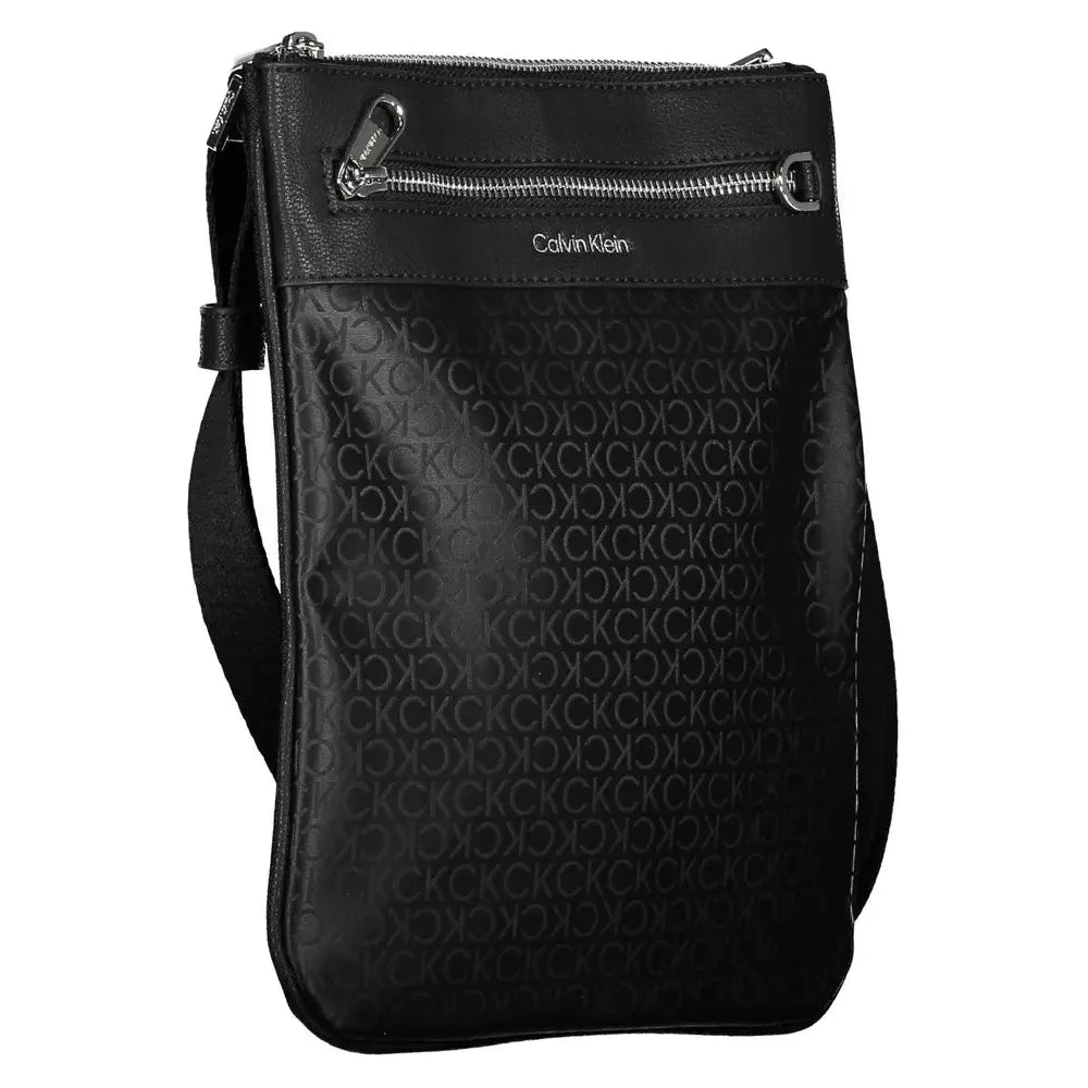 Calvin Klein Black Polyester Men Shoulder Bag Calvin Klein