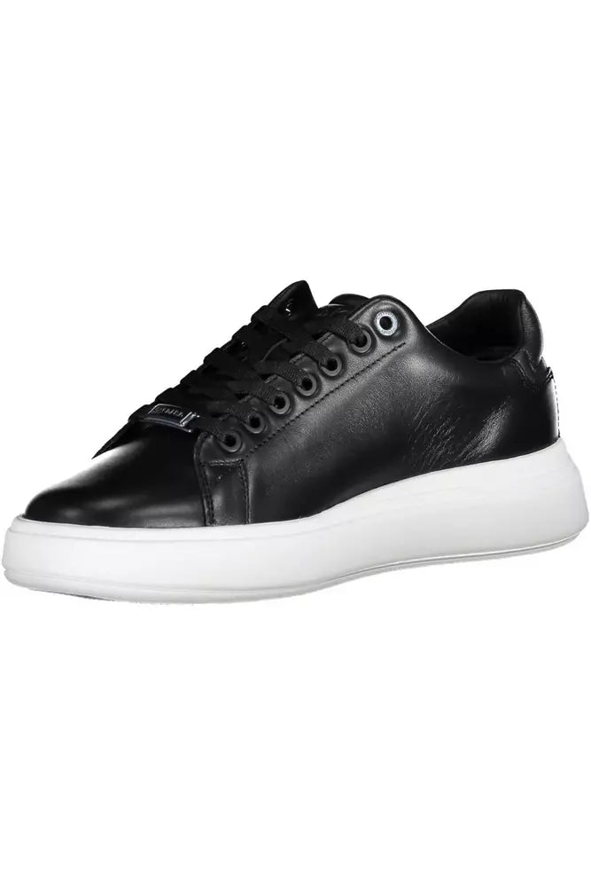 Calvin Klein Black Leather Women Sneaker Calvin Klein