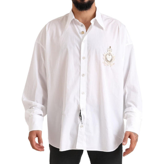 Dolce & Gabbana Elegant White Cotton Formal Shirt Dolce & Gabbana