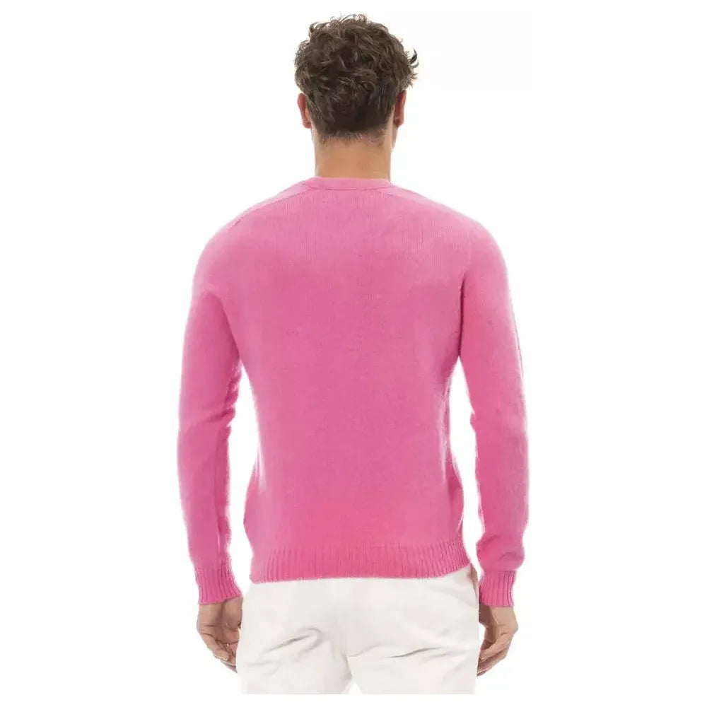 Alpha Studio Multicolor Wool Men Sweater Alpha Studio