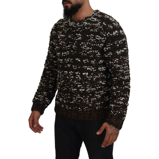 Dolce & Gabbana Elegant Bronze Knit Pullover Sweater Dolce & Gabbana