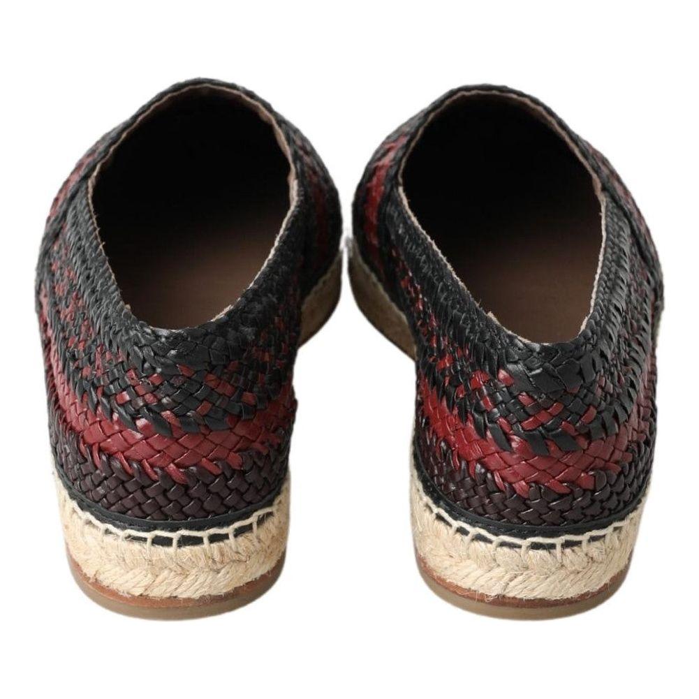 Dolce & Gabbana Elegant Woven Leather Espadrilles Dolce & Gabbana