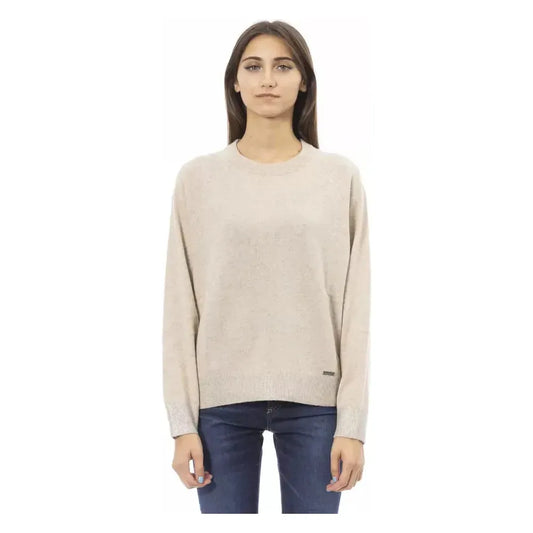 Baldinini Trend Beige Cashmere Women Sweater Baldinini Trend