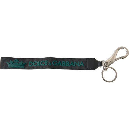 Dolce & Gabbana Chic Crown Rubber Logo Keychain Dolce & Gabbana