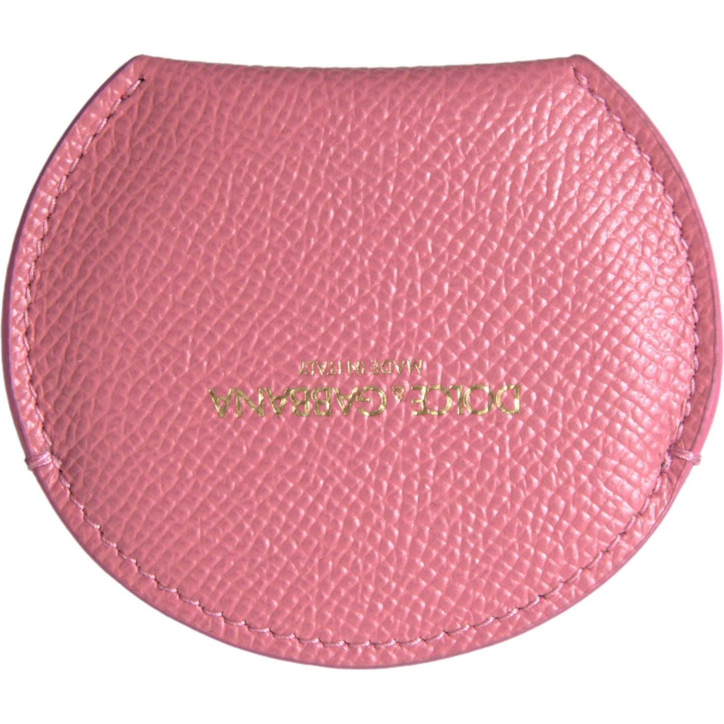 Dolce & Gabbana Elegant Pink Leather Mirror Holder Dolce & Gabbana