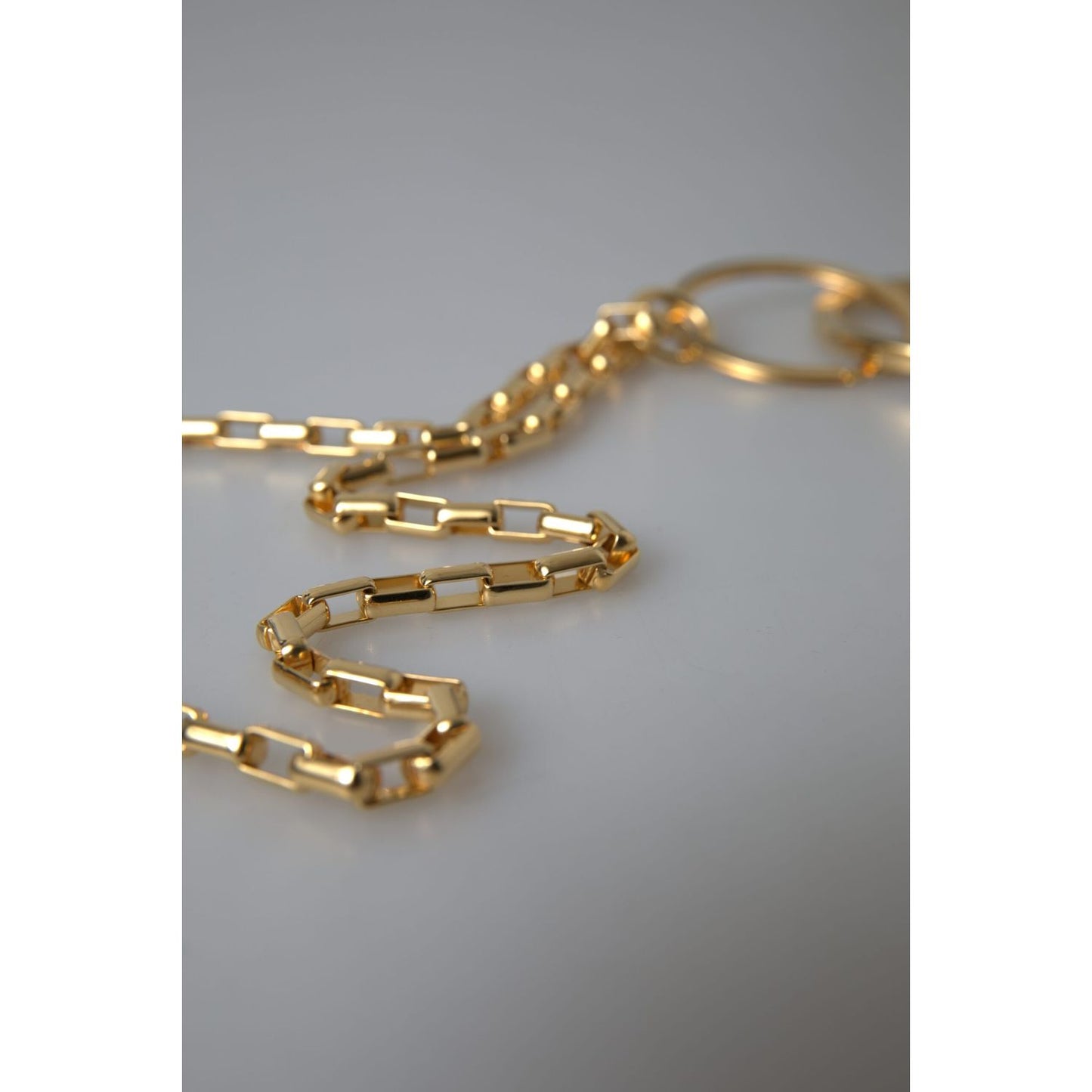 Dolce & Gabbana Chic Gold Charm Chain Necklace Necklace Dolce & Gabbana