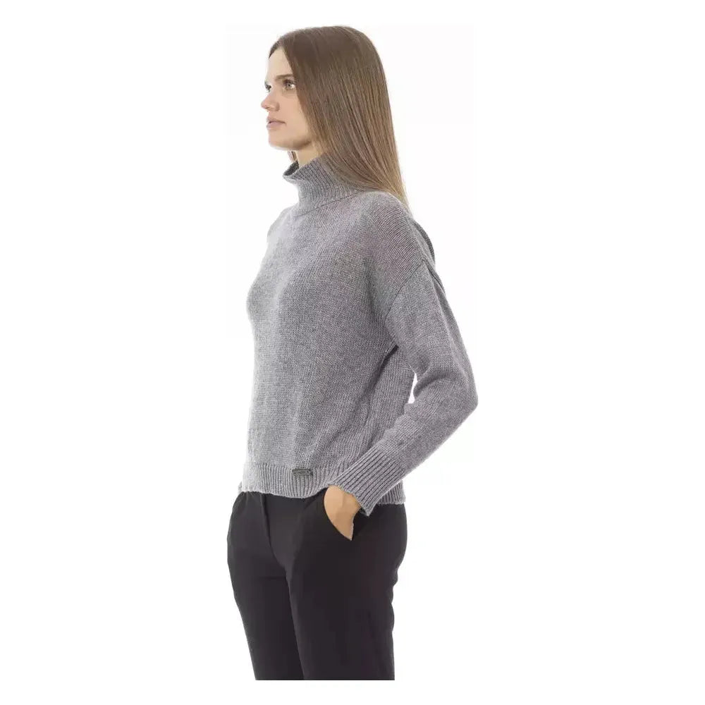 Baldinini Trend Gray Viscose Women Sweater Baldinini Trend