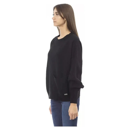 Baldinini Trend Black Cashmere Women Sweater Baldinini Trend