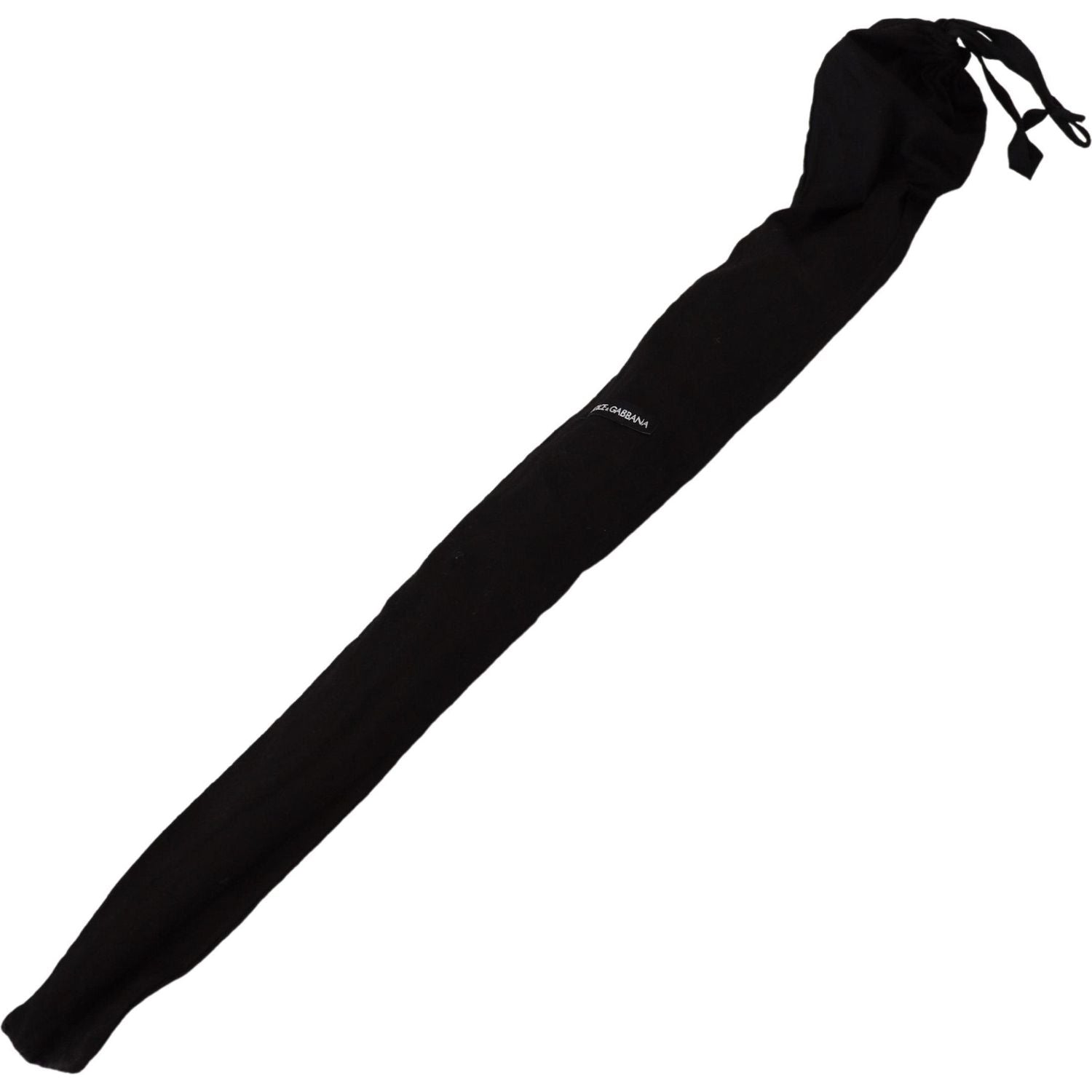 Dolce & Gabbana Brown Striped Leather Handle Collapsible Sartoria Umbrella