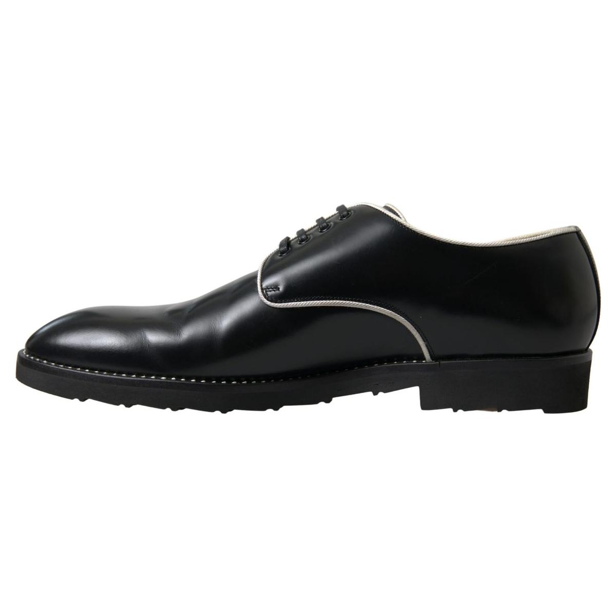 Dolce & Gabbana Elegant Black and White Formal Men's Shoes Dolce & Gabbana