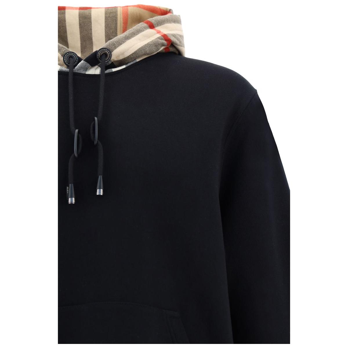 Burberry Elegant Oversize Black Samuel Hoodie Burberry