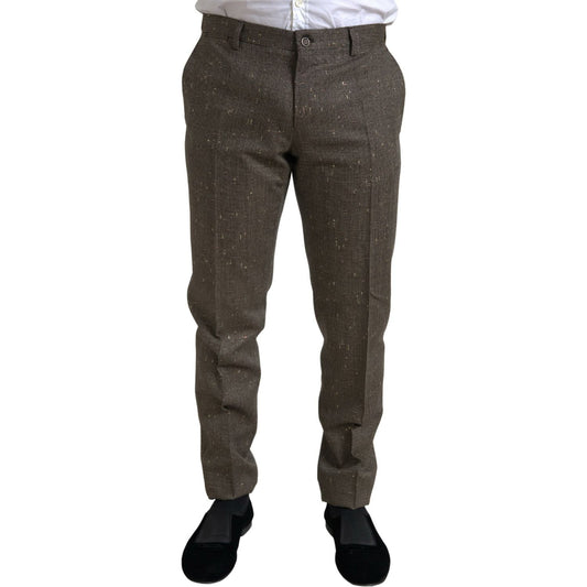 Dolce & Gabbana Elegant Skinny Wool Chino Pants Dolce & Gabbana