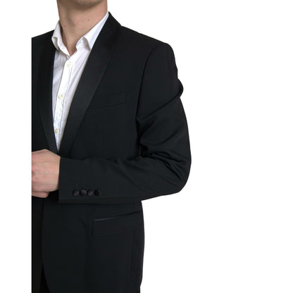 Dolce & Gabbana Black 2 Piece Single Breasted MARTINI Suit