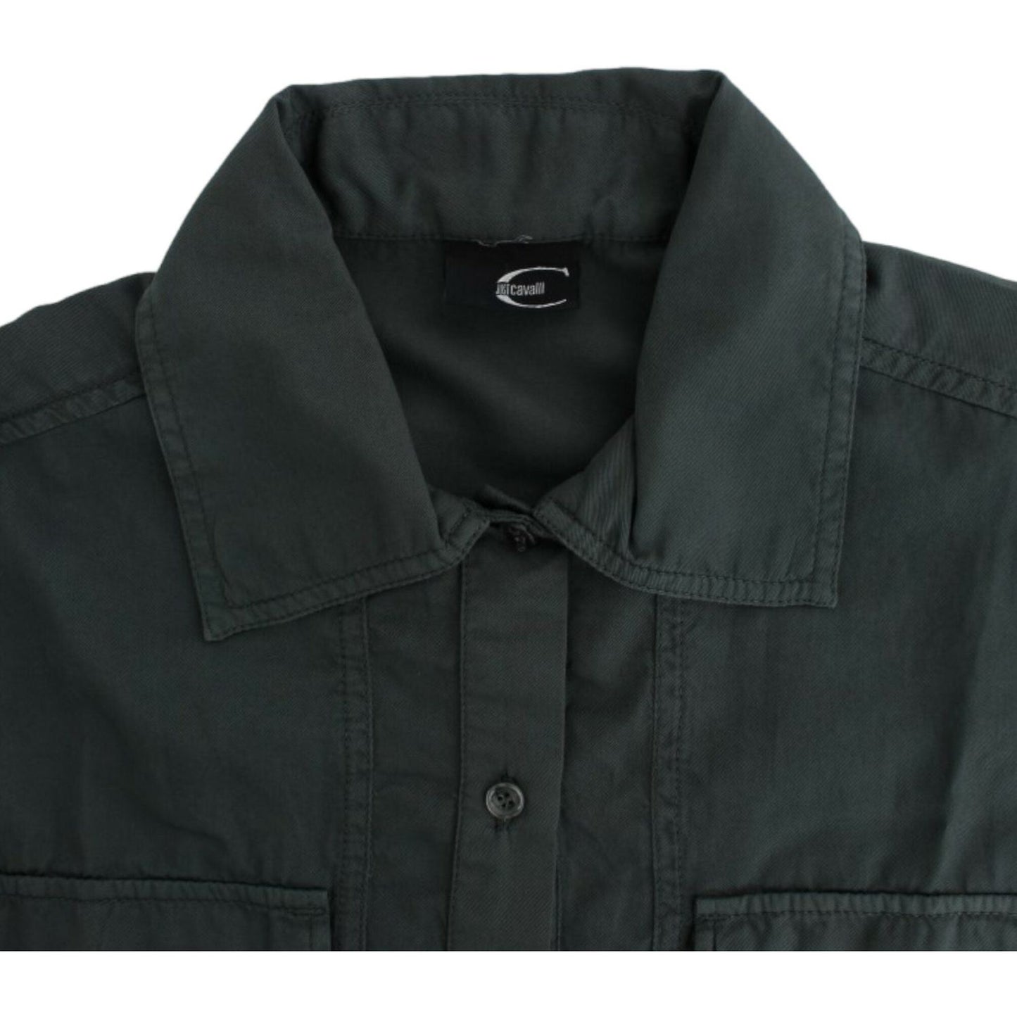 Cavalli Gray button down shirt