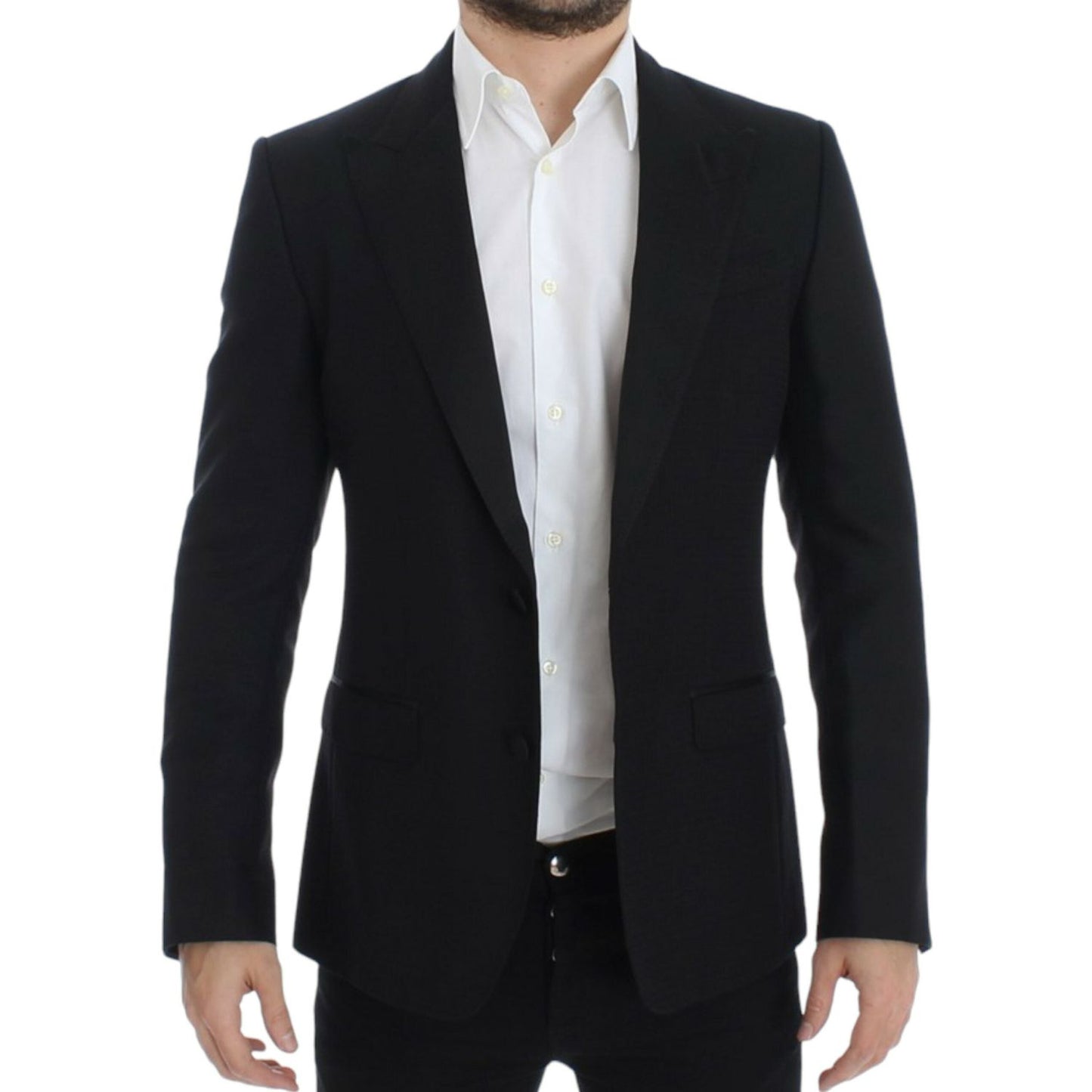 Dolce & Gabbana Elegant Black Silk Blend Sicilia Blazer Dolce & Gabbana