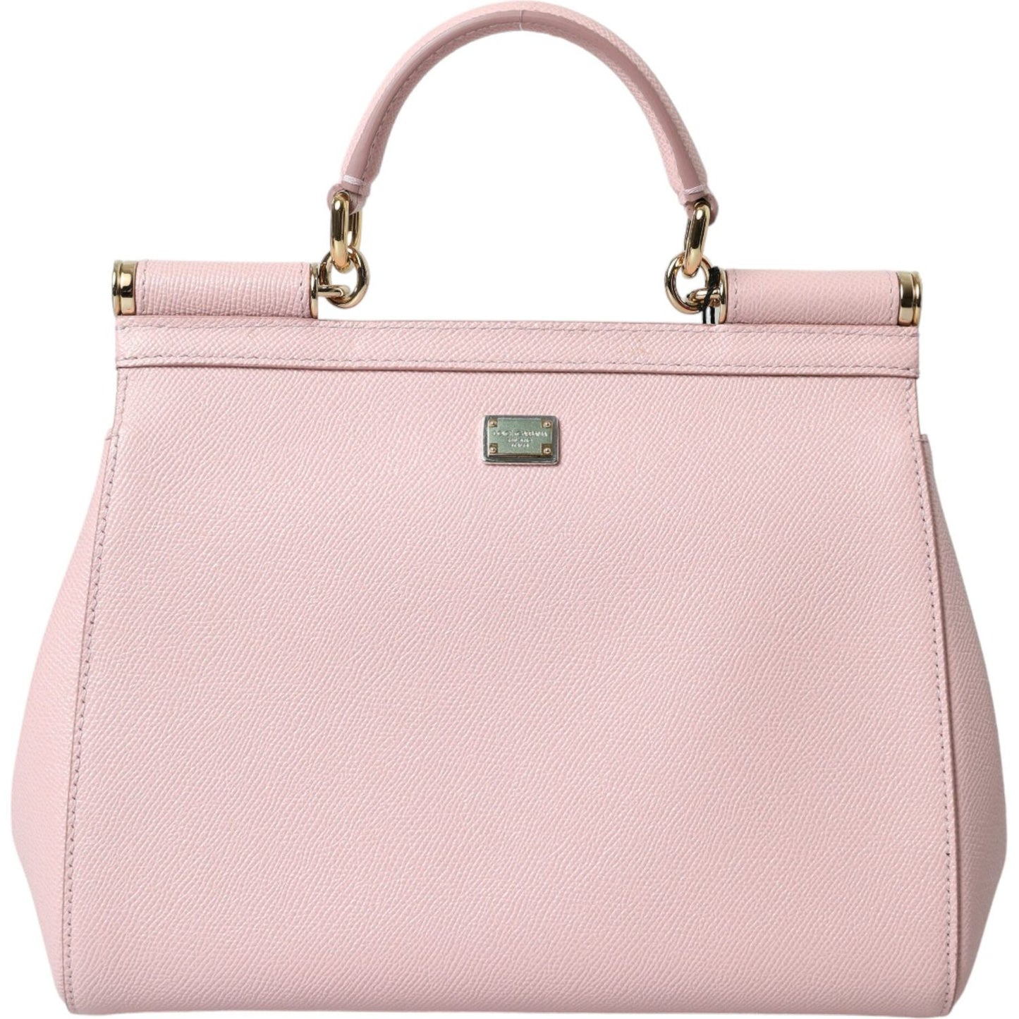 Dolce & Gabbana Chic Pink Sicily Leather Shoulder Bag Dolce & Gabbana