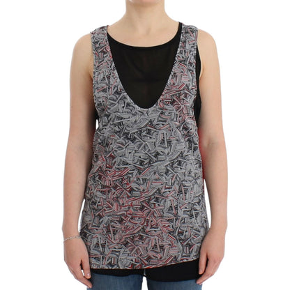 Costume National Black sleeveless top