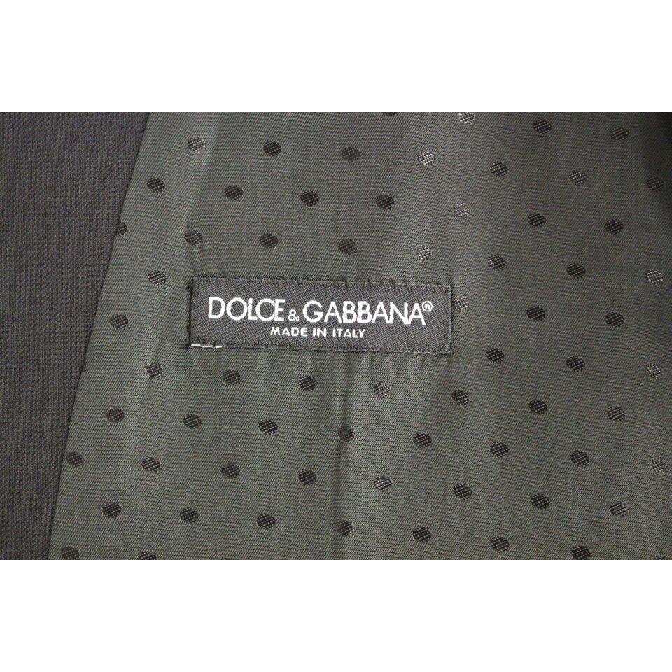 Dolce & Gabbana Elegant Black Wool Formal Dress Vest Dolce & Gabbana