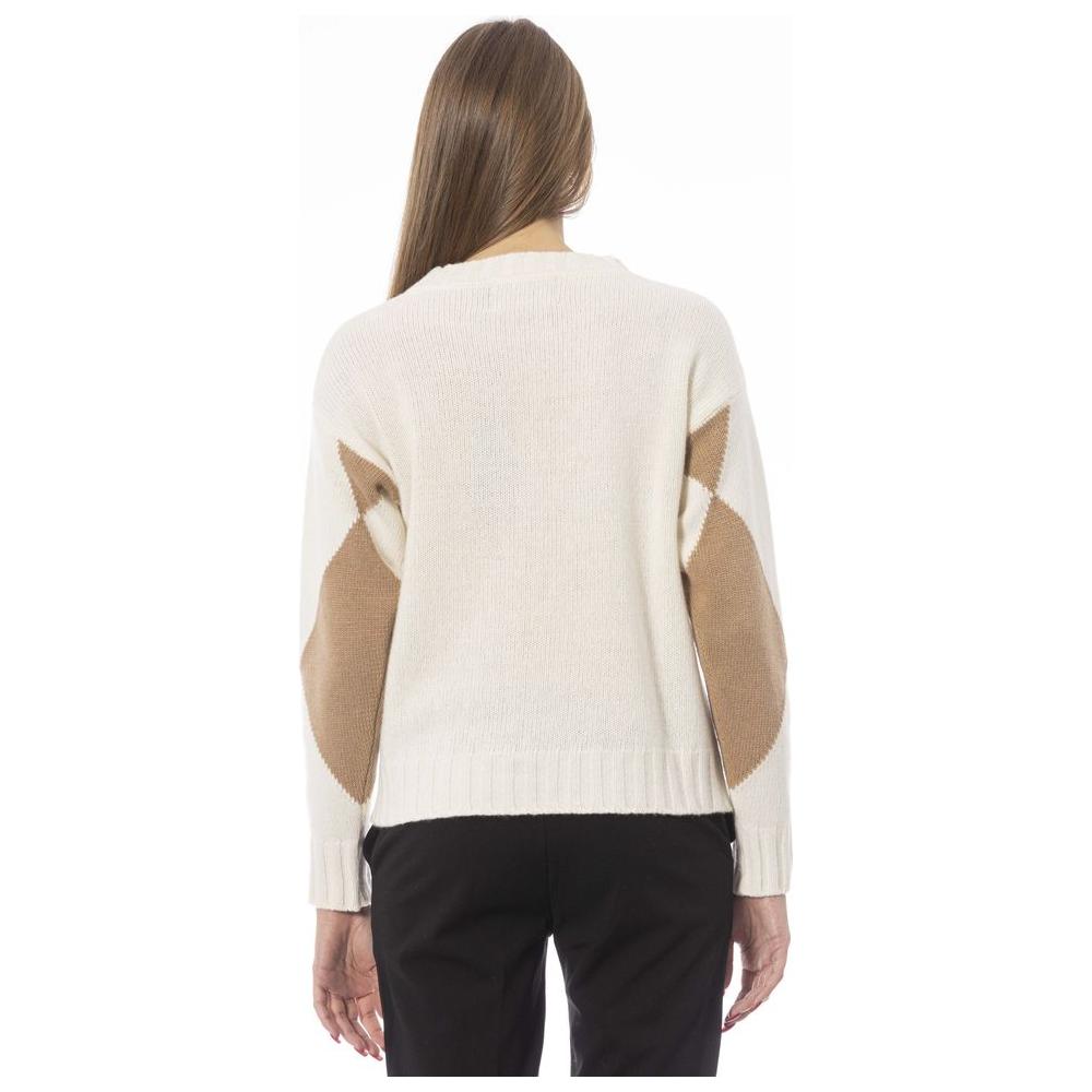 Baldinini Trend Beige Wool Women Sweater Baldinini Trend