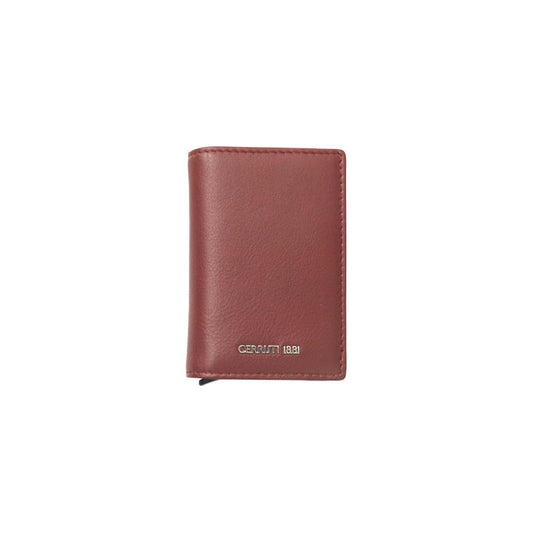 Elegant Red Calf Leather Wallet