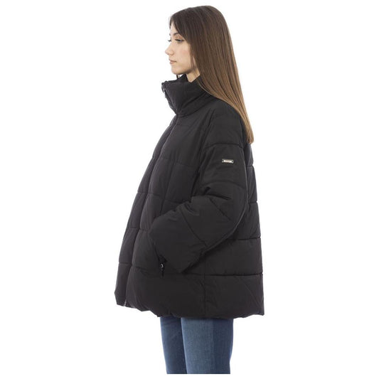 Baldinini Trend Black Polyamide Women Jacket Baldinini Trend