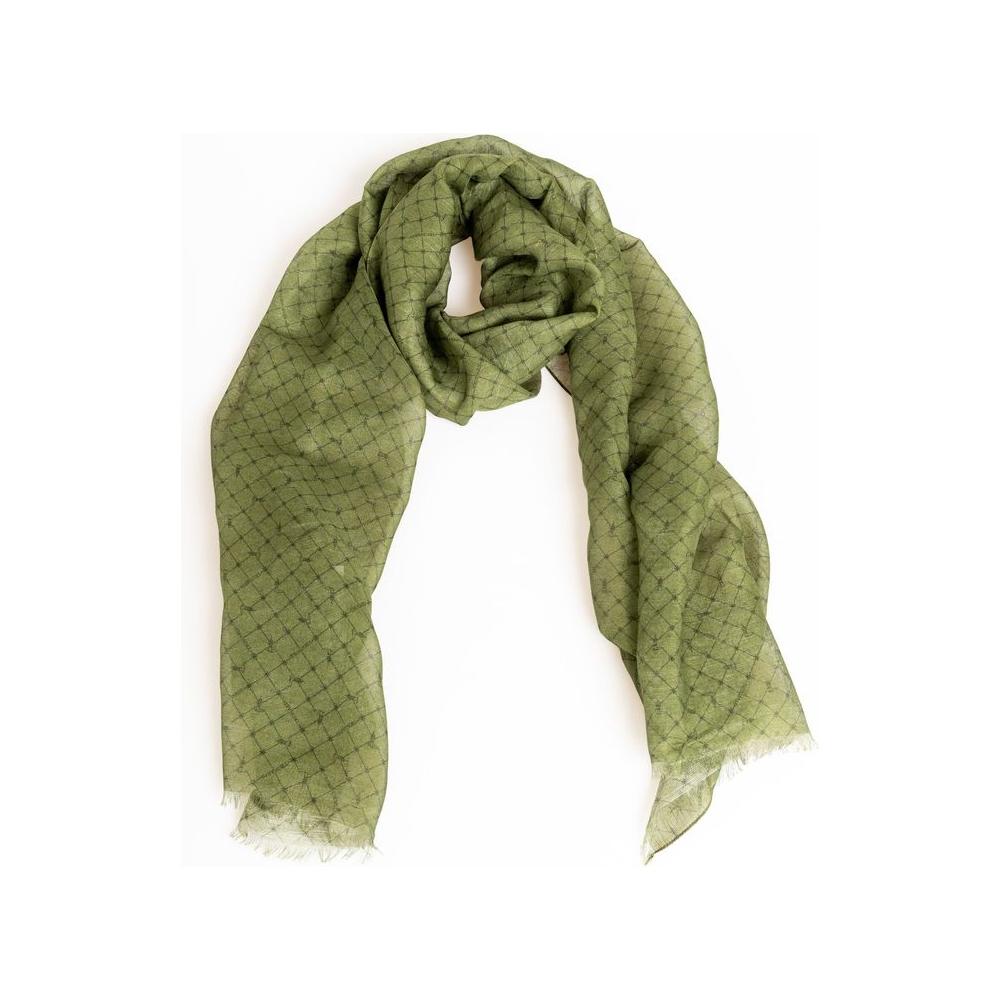 Trussardi Green Modal Men Scarf Trussardi Dim Gray
