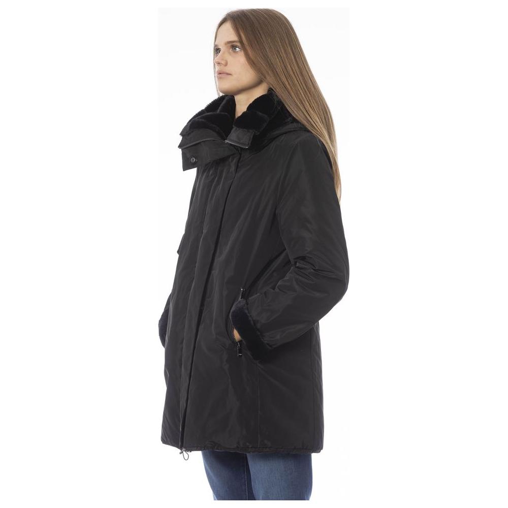 Baldinini Trend Black Polyester Women Jacket Baldinini Trend