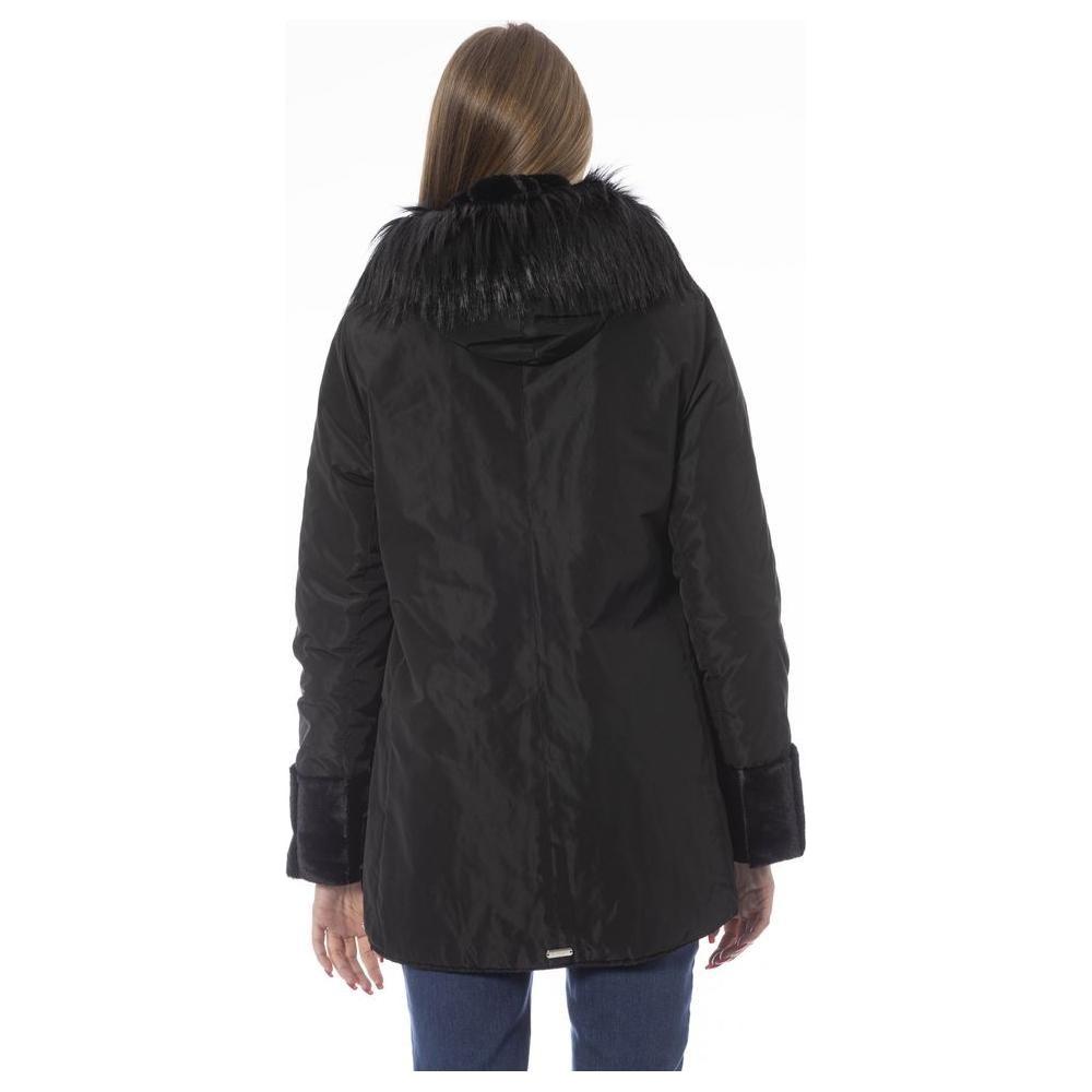 Baldinini Trend Black Polyester Women Jacket Baldinini Trend