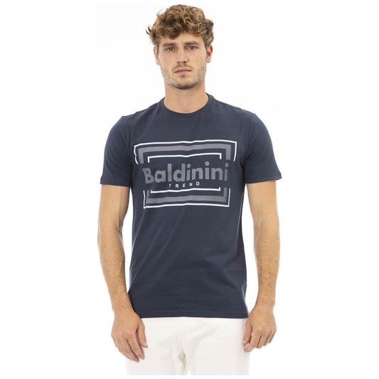 Baldinini Trend Blue Cotton Men's T-Shirt Baldinini Trend