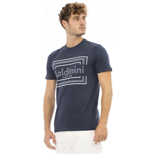 Baldinini Trend Blue Cotton Men's T-Shirt Baldinini Trend