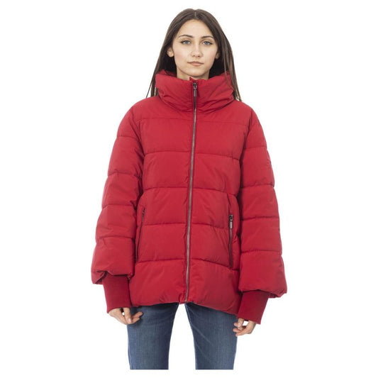 Baldinini Trend Red Polyamide Women Jacket Baldinini Trend