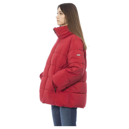 Baldinini Trend Red Polyamide Women Jacket Baldinini Trend