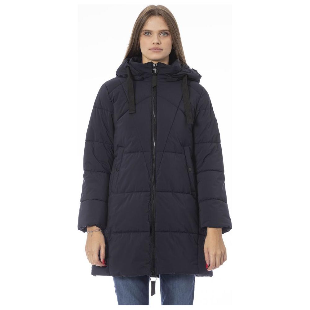 Baldinini Trend Blue Polyester Women Jacket Baldinini Trend